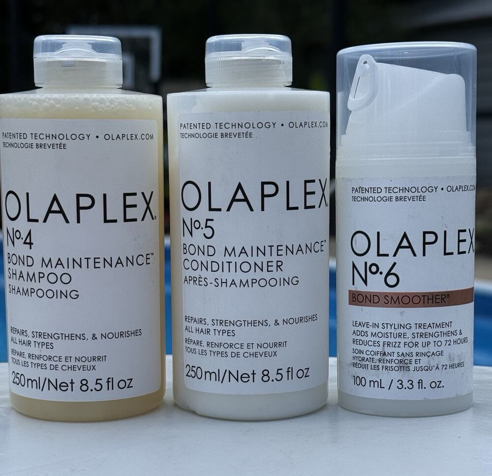 Olaplex No.4 Shampoo No.5 Conditioner No.6 Bond Smoother Hair Care 3 Pc Lot